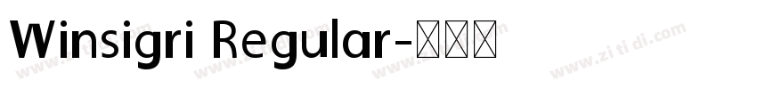 Winsigri Regular字体转换
